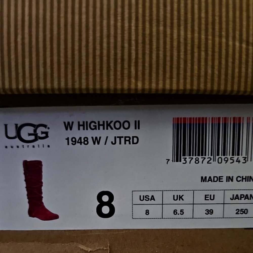 UGG Size 8 red Highkoo